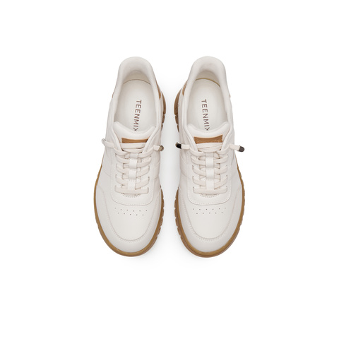 天美意2024冬新款商场同款休闲系带平底女舒适满帮鞋CMA29AM5