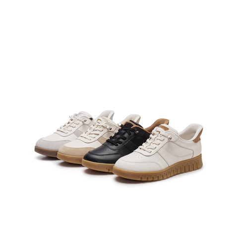 天美意2024冬新款商场同款休闲系带平底女舒适满帮鞋CMA29AM5