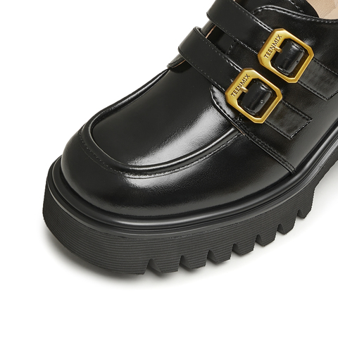 天美意2025春新款商场同款通勤百搭一脚蹬女牛津鞋CHO33AM5