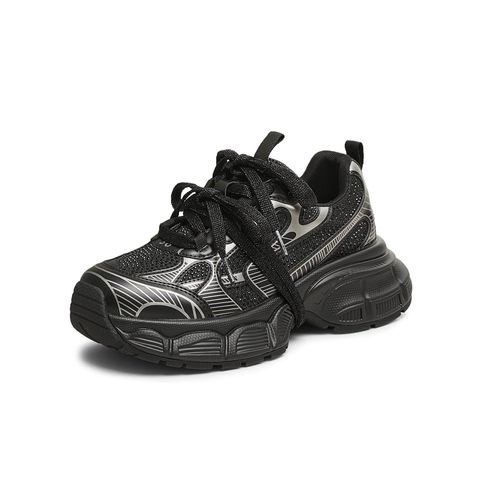 天美意2025春新款商场同款厚底百搭系带增高女老爹鞋BK311AM5