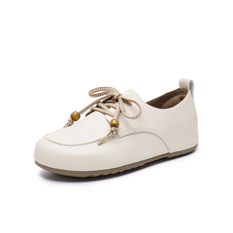 天美意2025春新款商场同款软木鞋复古百搭系带女勃肯鞋CHS24AM5