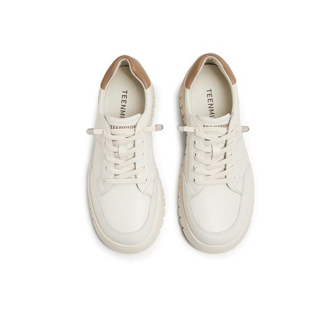 天美意2025春新款商场同款百搭英伦复古风女休闲鞋CHA33AM5