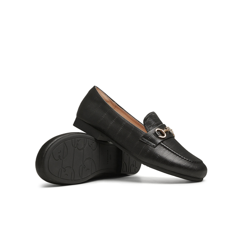 天美意2025春新款时尚通勤百搭优雅休闲法式女乐福鞋BK461AA5