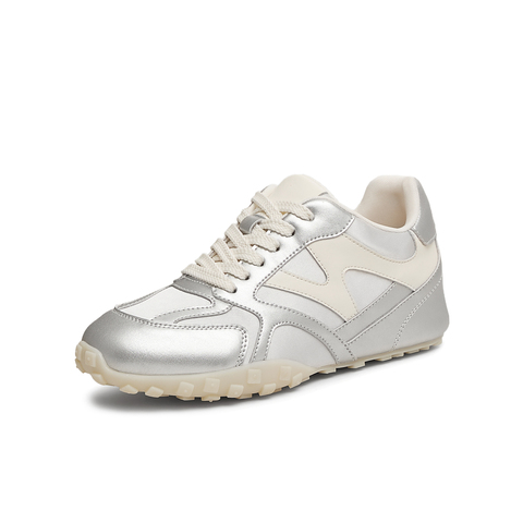 天美意2025春新款休闲运动百搭复古系带女阿甘鞋德训鞋KG078AM5