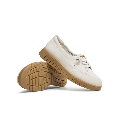 天美意2025春新款商场同款法式休闲英伦复古女牛津鞋CMA13AA5