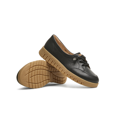 天美意2025春新款通勤法式休闲英伦复古风女牛津鞋CMA13AA5