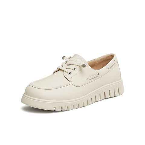 天美意2025春新款商场同款百搭英伦复古风女休闲鞋CHA34AM5