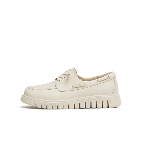 天美意2025春新款商场同款百搭英伦复古风女休闲鞋CHA34AM5