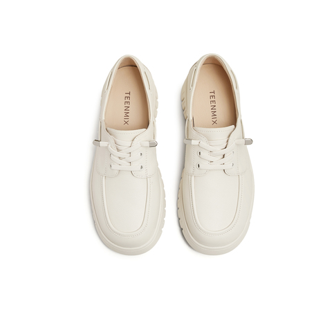 天美意2025春新款商场同款百搭英伦复古风女休闲鞋CHA34AM5