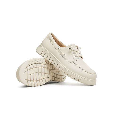 天美意2025春新款商场同款百搭英伦复古风女休闲鞋CHA34AM5