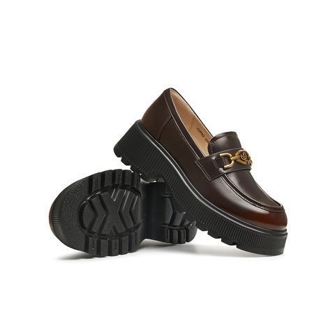 天美意2025春新款商场同款百搭小个子休闲女乐福鞋CIP02AA5