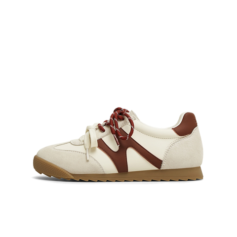 天美意2025春新款商场同款系带低跟纯色百搭女休闲鞋BJ311AM5