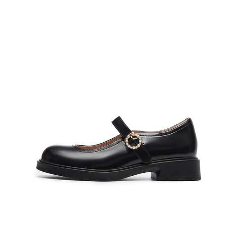 天美意2025春新款商场同款百搭休闲法式女玛丽珍鞋COY34AQ5