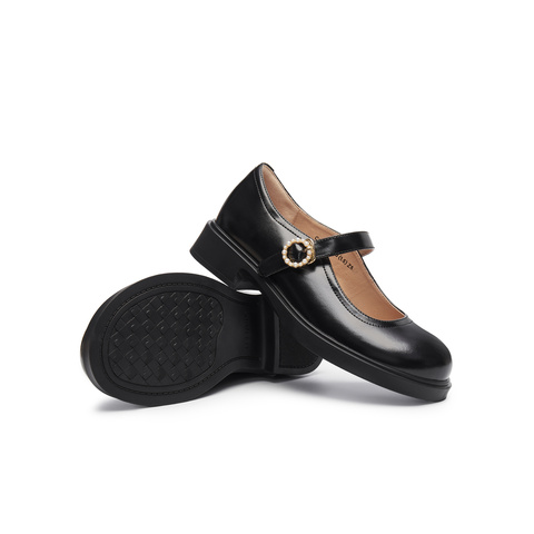 天美意2025春新款商场同款百搭休闲法式女玛丽珍鞋COY34AQ5