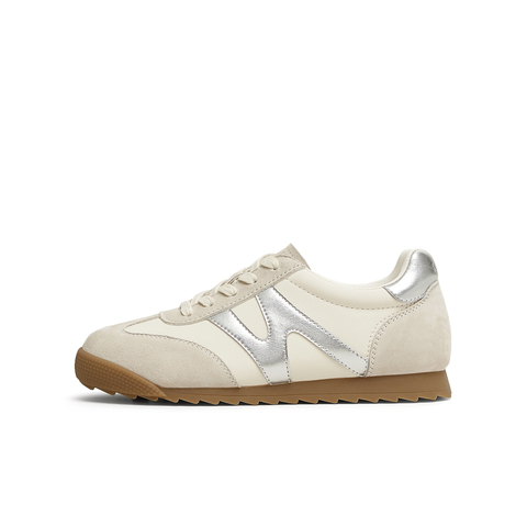 天美意2025春新款商场同款系带低跟纯色百搭女休闲鞋BJ311AM5