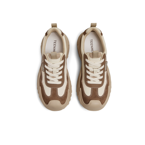 天美意2025春新款商场同款系带通勤厚底百搭女休闲鞋BK701AM5