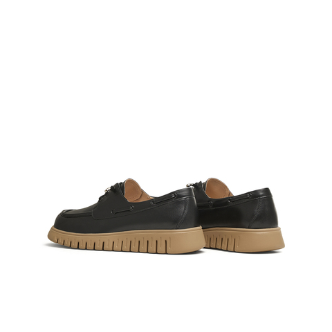 天美意2025春新款商场同款百搭英伦复古风女休闲鞋CHA34AM5