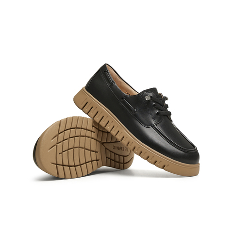 天美意2025春新款商场同款百搭英伦复古风女休闲鞋CHA34AM5