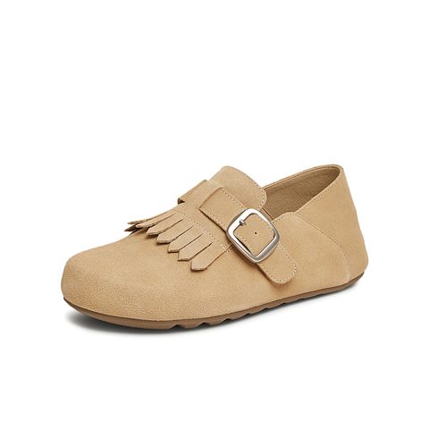 天美意2025春新款百搭潮流通勤深口复古风女勃肯鞋KK016AM5