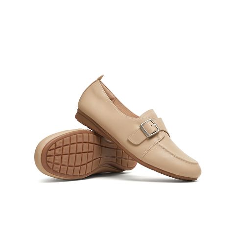 天美意2025春新款平底舒适懒人一脚蹬百搭通勤女乐福鞋KE054AA5