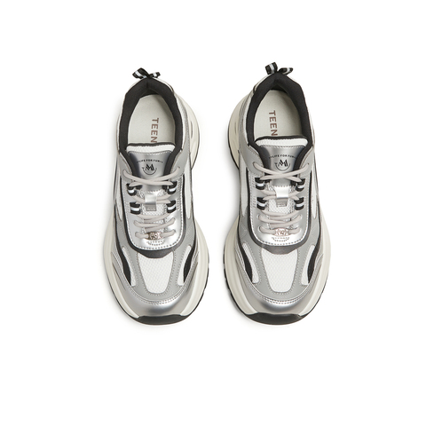 天美意2025春新款商场同款时尚休闲系带厚底女老爹鞋CPI20AM5