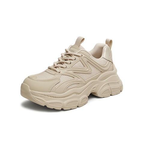 天美意2025春新款商场同款厚底纯色运动百搭女老爹鞋BK741AM5