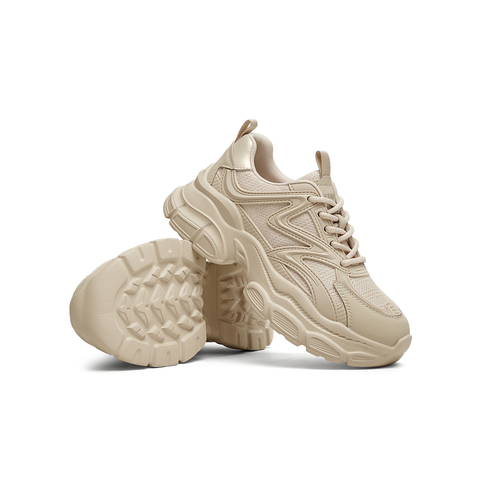 天美意2025春新款商场同款厚底纯色运动百搭女老爹鞋BK741AM5