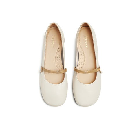 天美意2025春新款商场同款复古法式温柔女玛丽珍鞋BG592AQ5