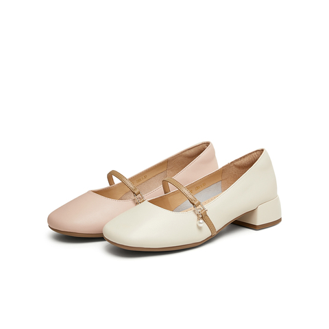 天美意2025春新款商场同款复古法式温柔女玛丽珍鞋BG592AQ5