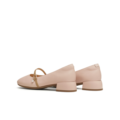 天美意2025春新款商场同款复古法式温柔女玛丽珍鞋BG592AQ5