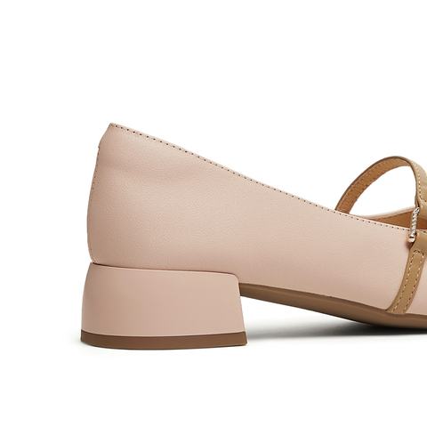 天美意2025春新款商场同款复古法式温柔女玛丽珍鞋BG592AQ5