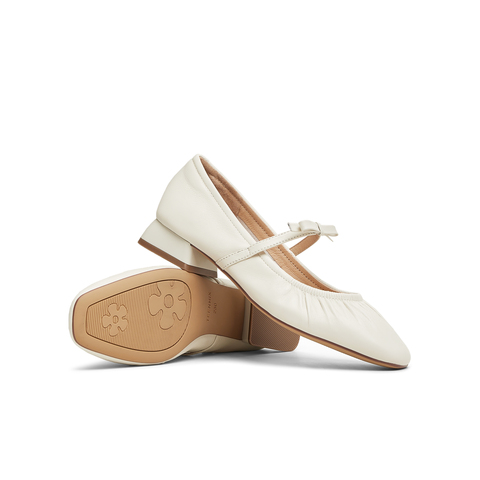 天美意2025春新款通勤百搭复古法式一字带女玛丽珍鞋KM073AQ5