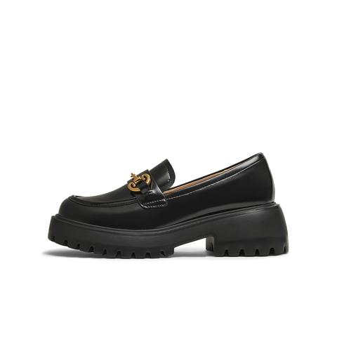 天美意2025春新款复古百搭休闲时尚一脚蹬女乐福鞋CPF05AA5