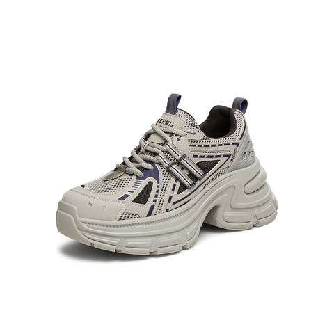 天美意2025春新款商场同款厚底通勤休闲系带女老爹鞋BK831AM5