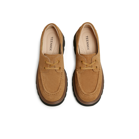 天美意2025春新款知识分子风百搭书呆子女学院牛津鞋CJM03AM5