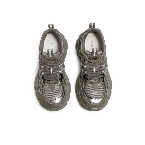 天美意2025春新款商场同款厚底通勤休闲系带女老爹鞋BK831AM5