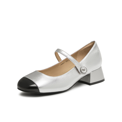 天美意2025春新款商场同款通勤百搭小个子女玛丽珍鞋CRW27AQ5