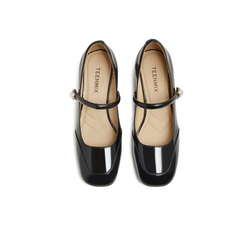 天美意2025春新款商场同款温柔法式休闲女玛丽珍鞋BK511AQ5