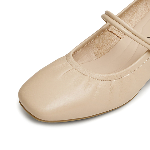 天美意2025春新款商场同款休闲通勤纯色女玛丽珍鞋BI282AQ5