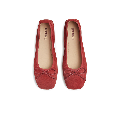 天美意2025春新款法式复古浅口通勤休闲女玛丽珍鞋KQ021AQ5