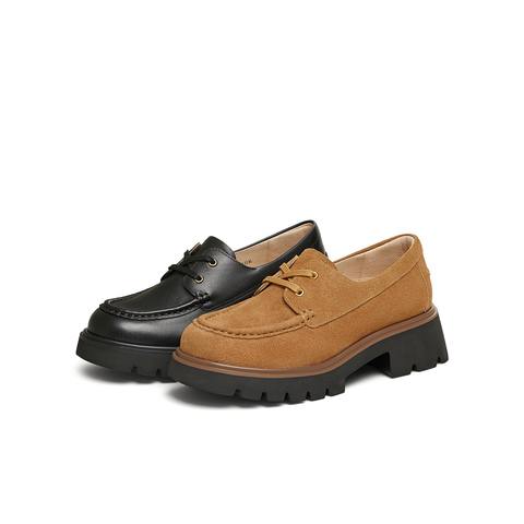 天美意2025春新款知识分子风百搭书呆子女学院牛津鞋CJM03AM5