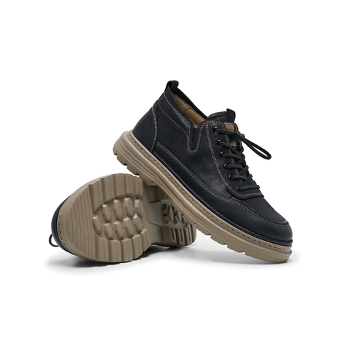 天美意2025春新款商场同款舒适百搭通勤英伦男工装鞋3UM01AM5