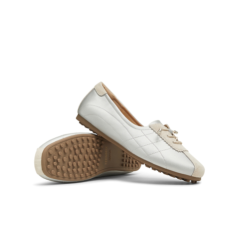 天美意2025春新款平底舒适百搭通勤逛街豆豆鞋女乐福鞋KQ024AA5