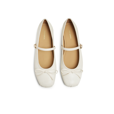 天美意2025春新款复古休闲通勤优雅法式风女玛丽珍鞋KM060AQ5