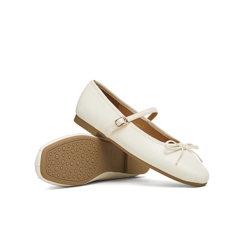 天美意2025春新款复古休闲通勤优雅法式风女玛丽珍鞋KM060AQ5