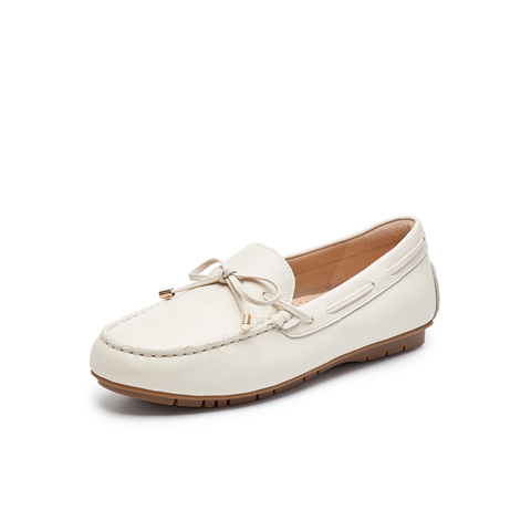 天美意2025春新款商场同款英伦休闲复古风女乐福鞋CRY04AA5