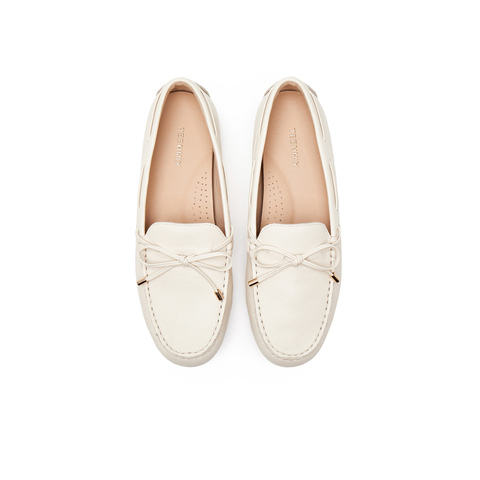 天美意2025春新款商场同款英伦休闲复古风女乐福鞋CRY04AA5