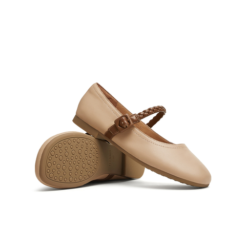 天美意2025春新款商场同款复古休闲通勤女玛丽珍鞋BK601AQ5