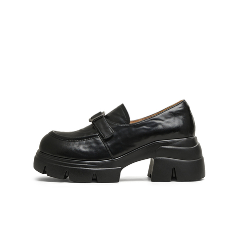 天美意2025春新款商场同款厚底增高法式复古女乐福鞋BK801AA5