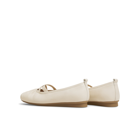 天美意2025春新款优雅复古休闲芭蕾浅口女玛丽珍鞋KQ023AQ5